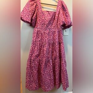 Floral Pink Maxi Dress